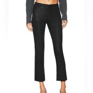 Paige Mayslie Black Coated Straight Leg Jeans 29